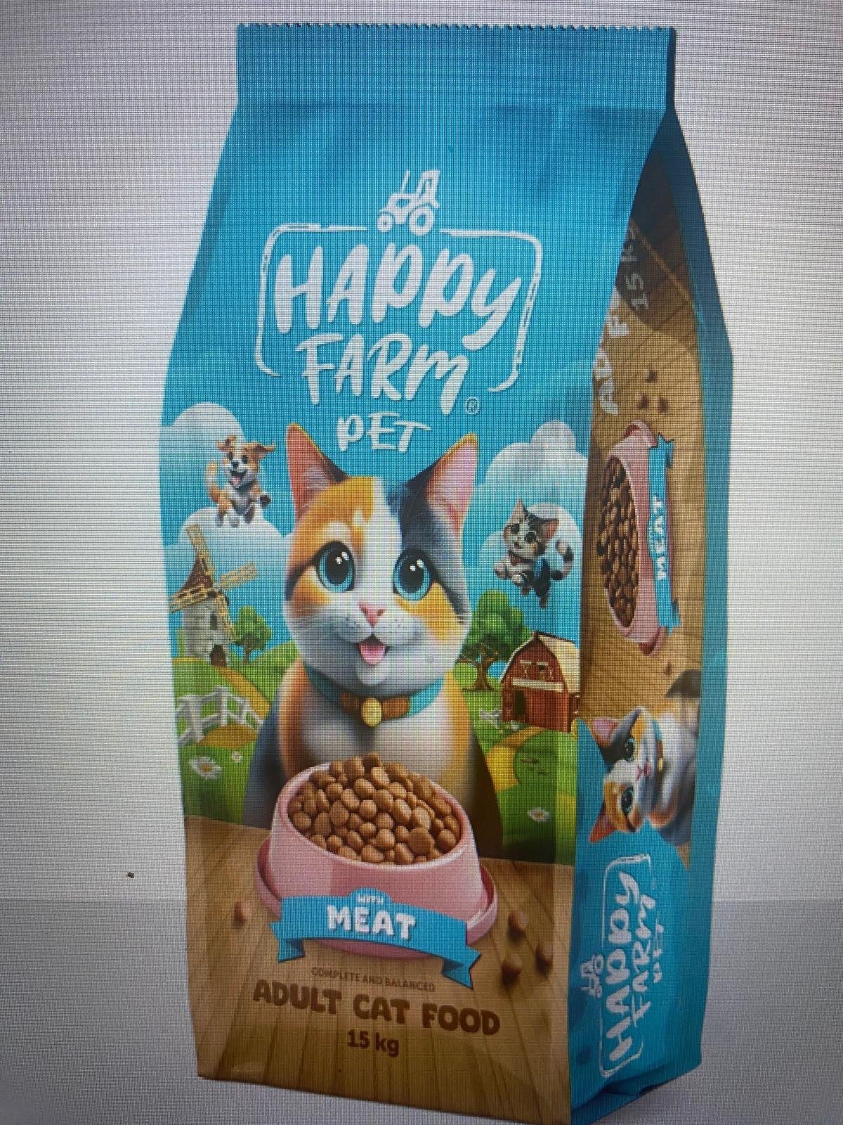 HAPPY FARM GELENEKSEL KEDİ MAMASI 15KG